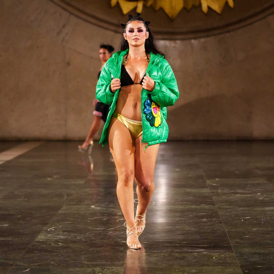 Emerald Enchantment Puffer Jacket